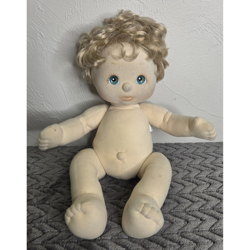 My Child Boy Doll Blonde Hair Blue Green Eyes Baby Vintage 1985 80s Toy Mattel